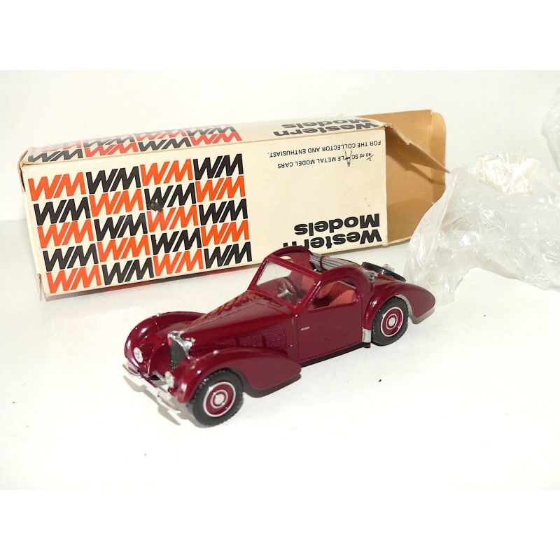 BUGATTI 57 ATALANTE DECOUVRABLE Bordeaux KIT Réalisé sur base SOLIDO 1:43