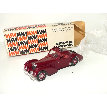 BUGATTI 57 ATALANTE DECOUVRABLE Bordeaux KIT Réalisé sur base SOLIDO 1:43