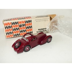 BUGATTI 57 ATALANTE DECOUVRABLE Bordeaux KIT Réalisé sur base SOLIDO 1:43
