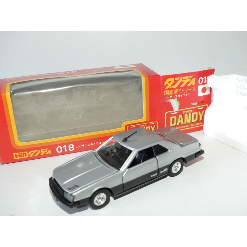 NISSAN SKYLINE 2000 RS Gris Made in Japan TOMICA DANDY 1:43