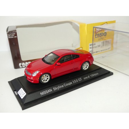 NISSAN SKYLINE COUPE 350 GT 2003 Rouge EBBRO 487 1:43