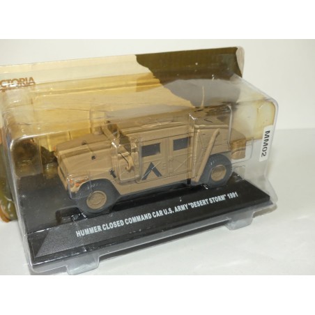 HUMMER CLOSED COMMAND CAR US ARMY 1991 MILITAIRE VICTORIA DE AGOSTINI 1:43