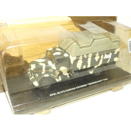 OPEL BLITZ CANVAS COVERED WEHRMACHT 1944 MILITAIRE VICTORIA DE AGOSTINI 1:43