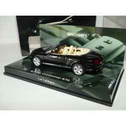 BENTLEY CONTINENTAL GTC 2006 Noir MINICHAMPS 1:43
