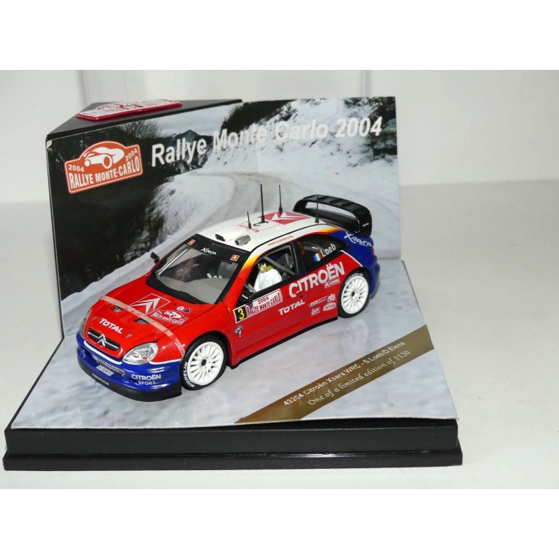 CITROEN XSARA WRC RALLYE DE MONTE CARLO 2004 S. LOEB VITESSE 43204 1:43 1er