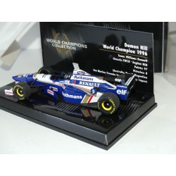 WILLIAMS RENAULT FW18 GP 1996 D. HILL MINICHAMPS 1:43 boitage world champion