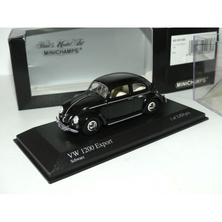 VW COCCINELLE 1200 EXPORT 1951 Noir MINICHAMPS 1:43