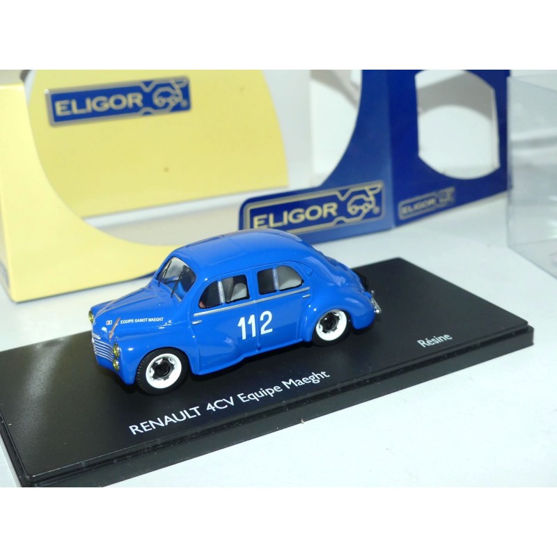 RENAULT 4CV EQUIPE MAEGHT n°112 ELIGOR 1:43 Résine