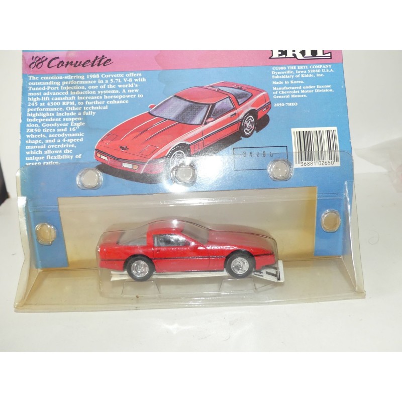 CHEVROLET CORVETTE C4 1988 Rouge ERTL 1:43