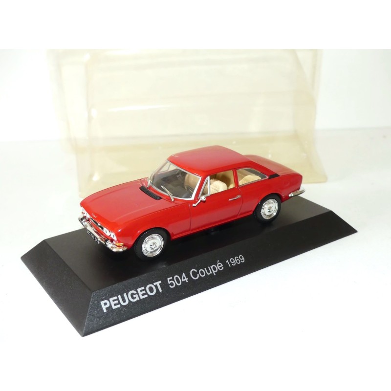 PEUGEOT 504 CoupÃ© Rouge 1969 NOREV 1:43 blister