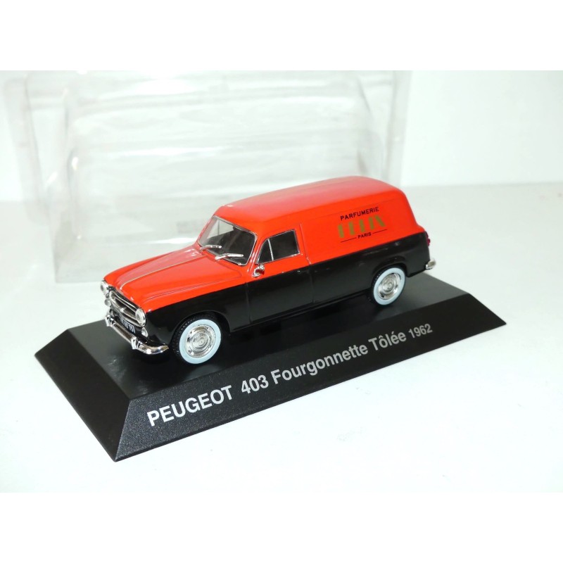 PEUGEOT 403 FOURGONNETTE TOLEE 1962 PARFUMERIE FELIX NOREV 1:43 blister
