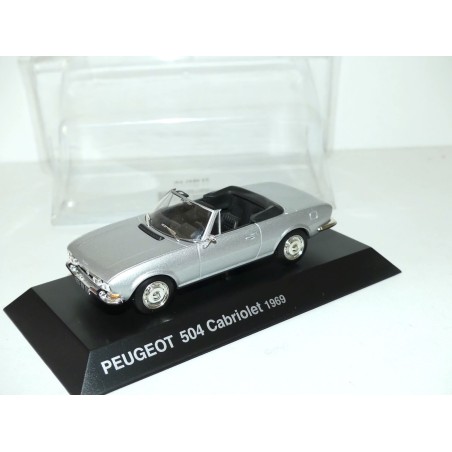 PEUGEOT 504 CABRIOLET 1969 Gris NOREV 1:43 blister