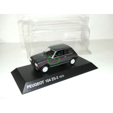 PEUGEOT 104 ZS-2 1979 Gris NOREV 1:43 blister imperfection