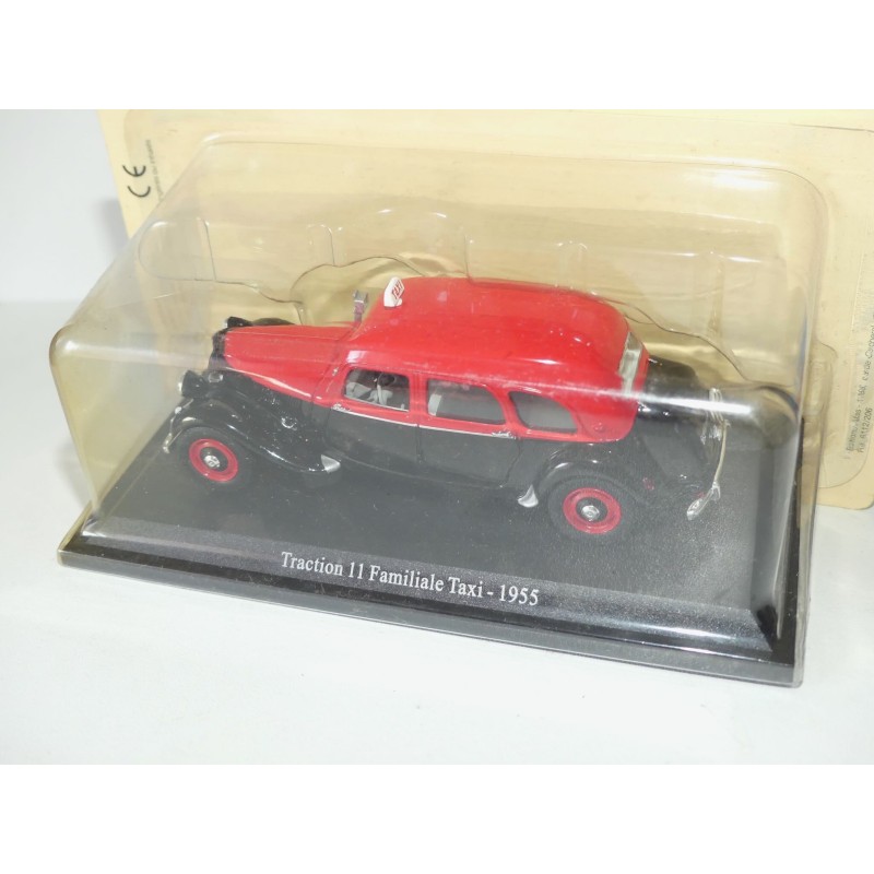 Miniature Citroën Traction 11B 1937 - Universal Hobbies 1/43 - Bleu - En Blister - Occasion