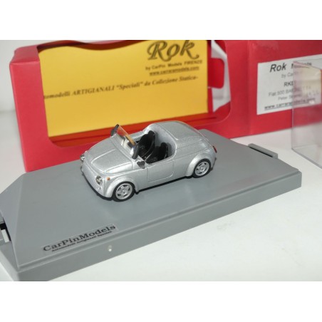 FIAT 500 BARCHETTA PETER STEVENS 1972 Gris ROK MODELS 1:43