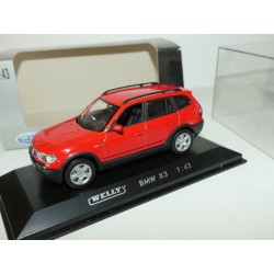 BMW X3 E83 Rouge WELLY 1:43