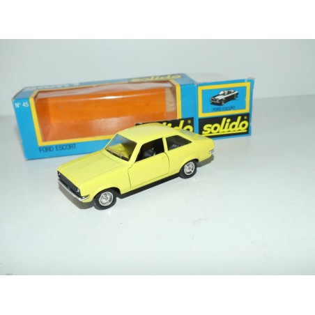 FORD ESCORT MK I Jaune SOLIDO GAM1 N°45 1:43