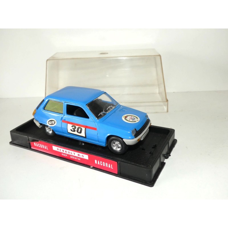 RENAULT 5 N°30 Bleu NACORAL 1:24 1:25