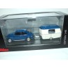 VW COCCINELLE Bleu avec Sa Caravane ERIBA SCHUCO 1:43