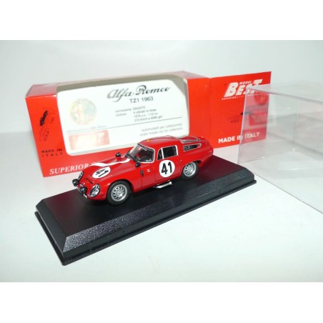 ALFA ROMEO GIULIA TZ1 N°41 LE MANS 1964 BEST 9097 1:43 15ème