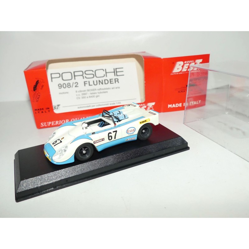PORSCHE 908 02 FLUNDER NÂ°67 LE MANS 1972 BEST 9110 1:43