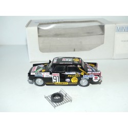 PEUGEOT 404 N°91 RALLYE A DAKAR 1980 MINIROUTE 1:43