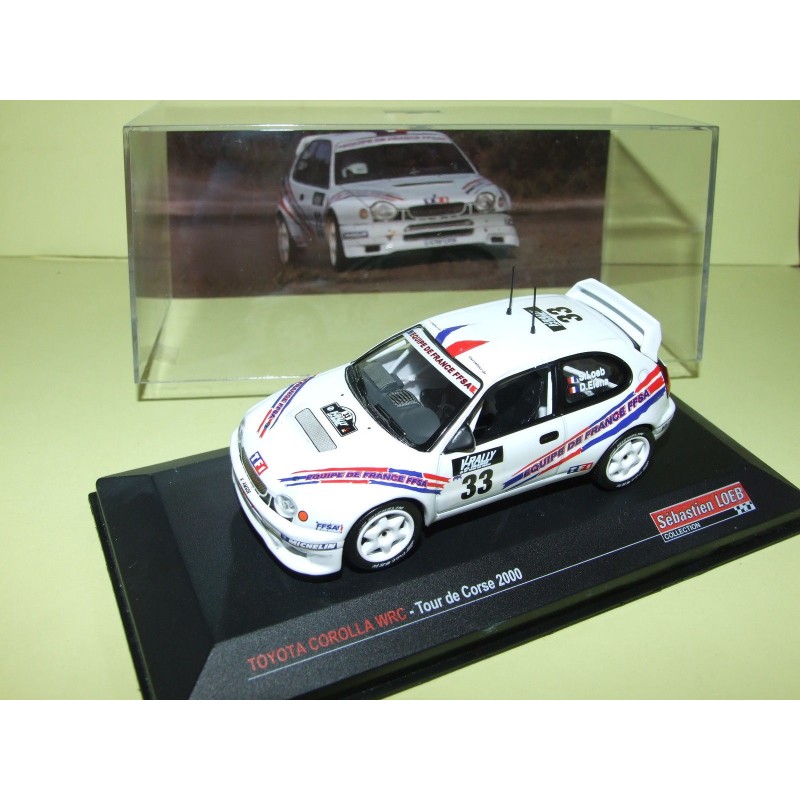 TOYOTA COROLLA WRC RALLYE TOUR DE CORSE 2000 S. LOEB ALTAYA 1:43 9ème