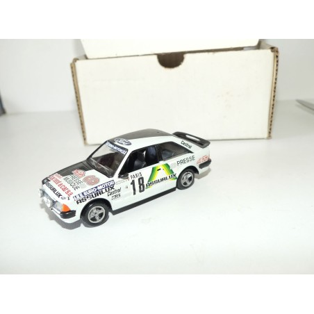 FORD ESCORT N°18 RALLYE MONTE CARLO 1983 J.R. DUBOIS Réalisation sur base SOLIDO 1:43