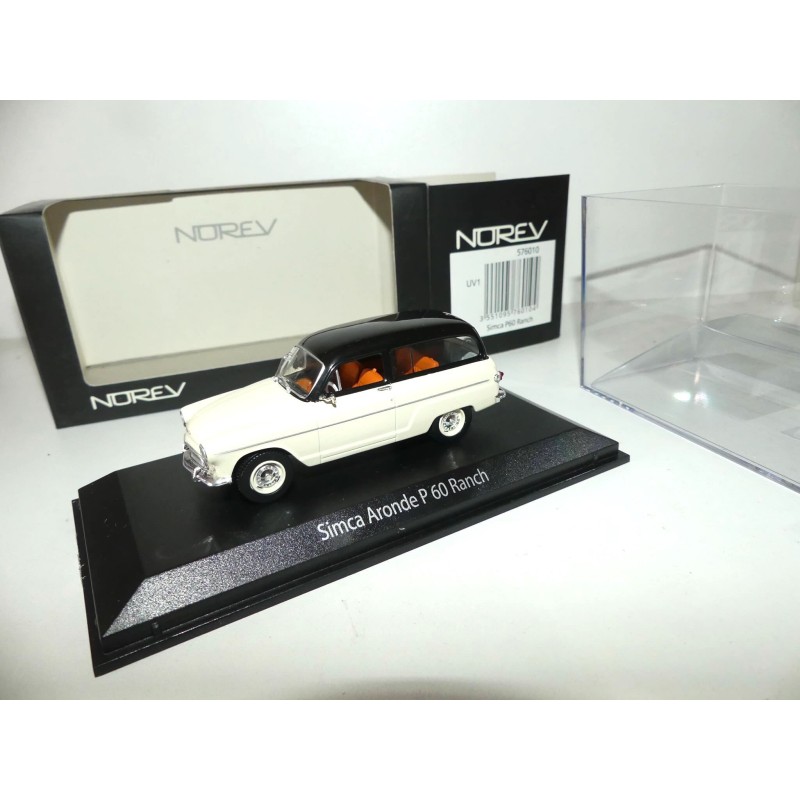 SIMCA ARONDE P60 RANCH Crème et Noir NOREV 1:43