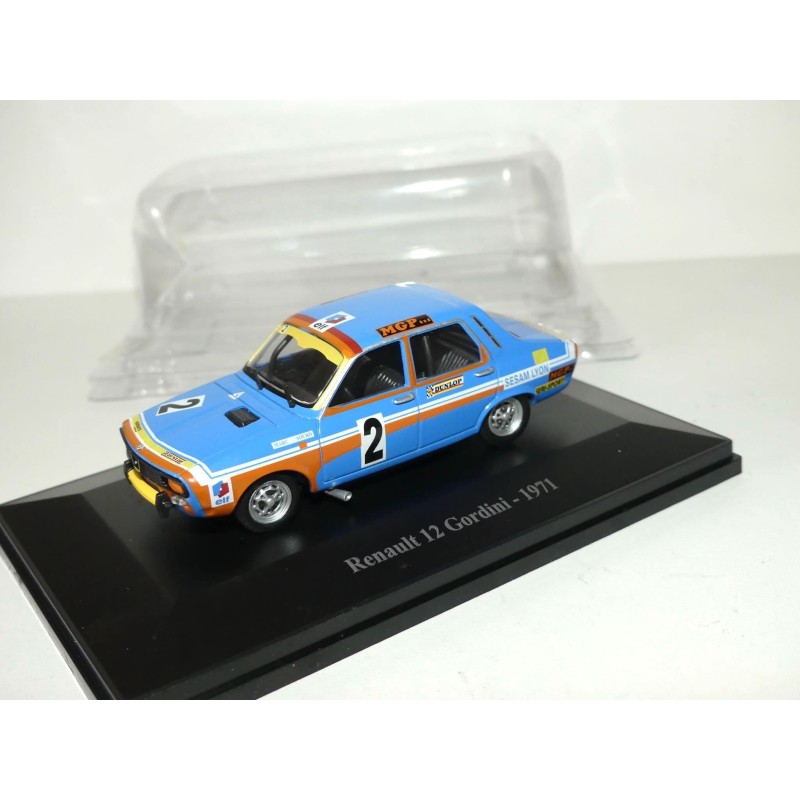 RENAULT 12 GORDINI  NÂ°2 COUPE DE FRANCE M. SOURD ELIGOR HACHETTE 1:43 1er