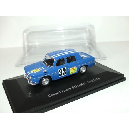 RENAULT 8 GORDINI NÂ°33 PAU 1968 ELIGOR HACHETTE 1:43