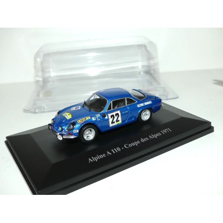 RENAULT ALPINE A110 RALLYE COUPE DES ALPES 1971 J. VINETIER ELIGOR PRESSE 1:43 2ème