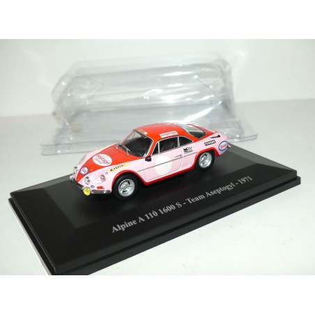 RENAULT ALPINE A110 1600 S Team Aseptogyl 1971 ELIGOR HACHETTE 1:43 2Ã¨me