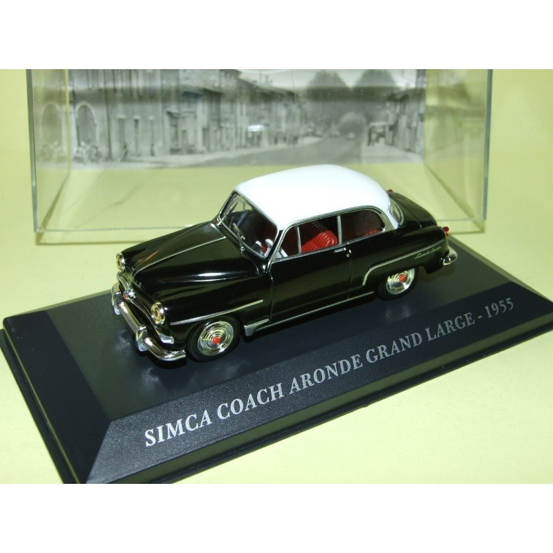 SIMCA COACH ARONDE GRAND LARGE 1955 Noir & Blanc ALTAYA 1:43