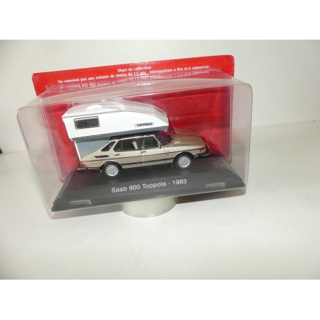 CAMPING CAR SAAB 900 TOPPOLA 1983 IXO PRESSE 1:43