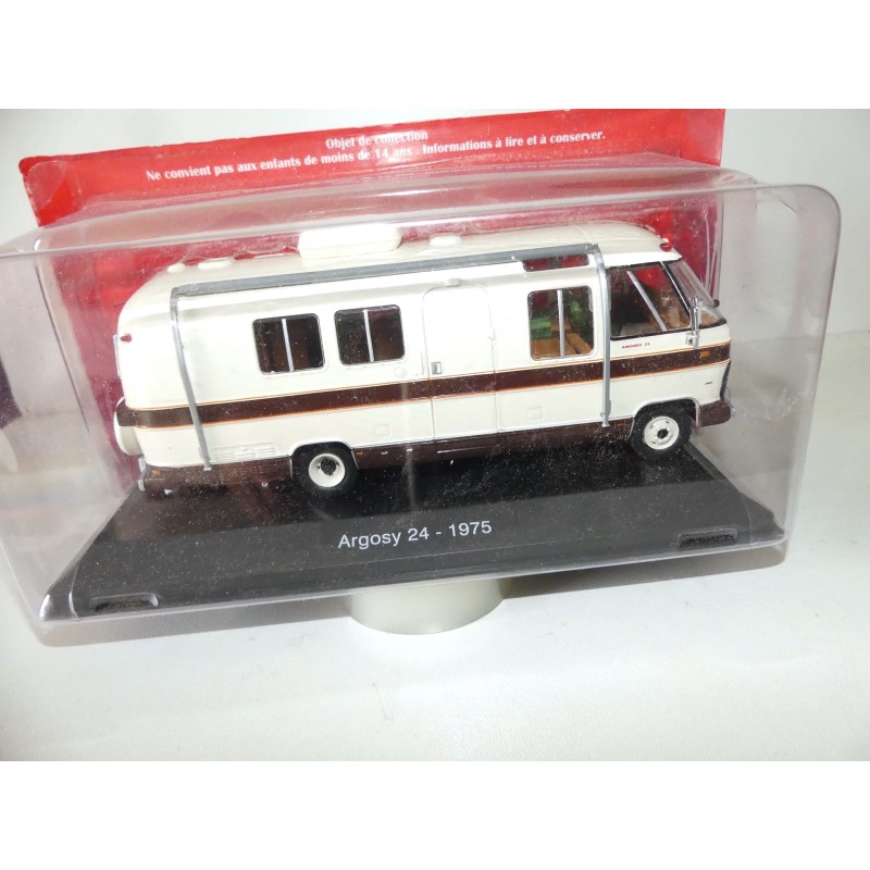 CAMPING CAR ARGOSY 24 1975 IXO PRESSE 1:43