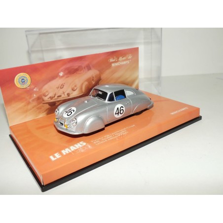 PORSCHE 356 NÂ°46 LE MANS 1951 MINICHAMPS 1:43 ArrivÃ©e 20Ã¨me 1er Cat