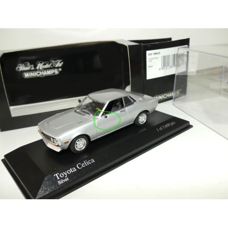 TOYOTA CELICA 1975 Gris MINICHAMPS 1:43 imperfection