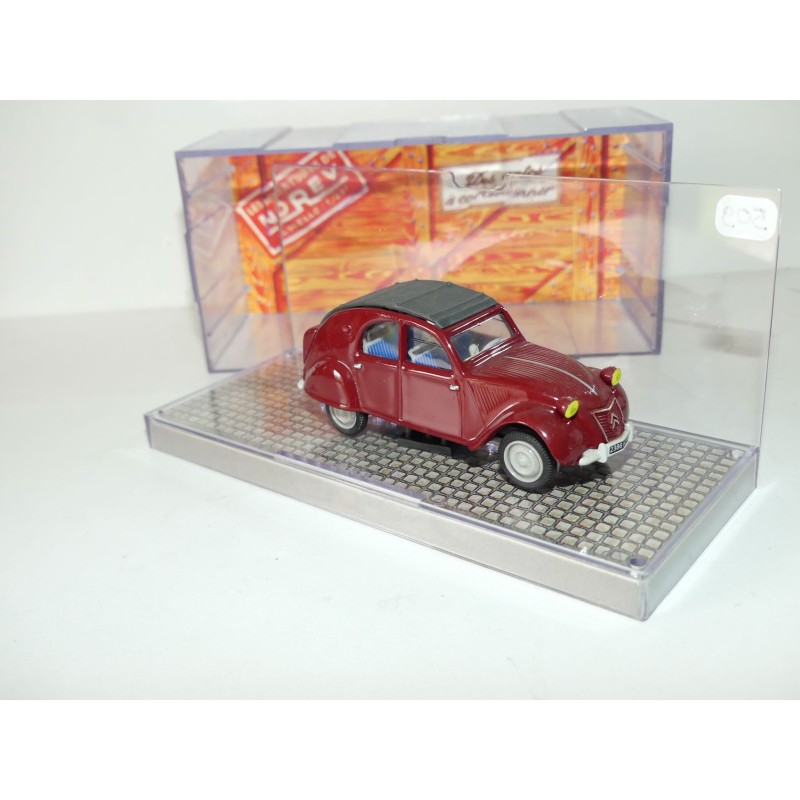 CITROEN 2CV MALLE BOMBÉE Bordeaux NOREV 1:43