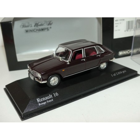 RENAULT 16 1965 Rouge FoncÃ© MINICHAMPS 1:43