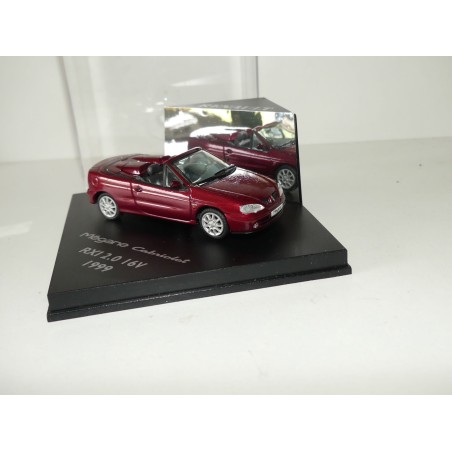 RENAULT MEGANE CABRIOLET I Phase 2 1.6 RSi 1999 Bordeaux VITESSE 1:43 imperfection