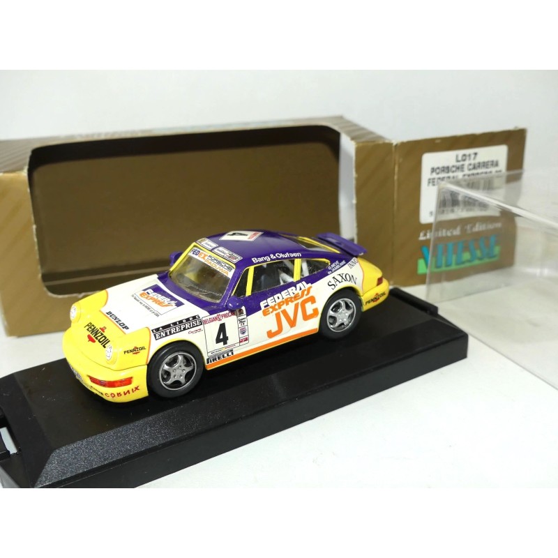 PORSCHE 911 CARRERA CUP 964 N°4 FEDERAL EXPRESS 1992 MOTUL VITESSE L017 1:43