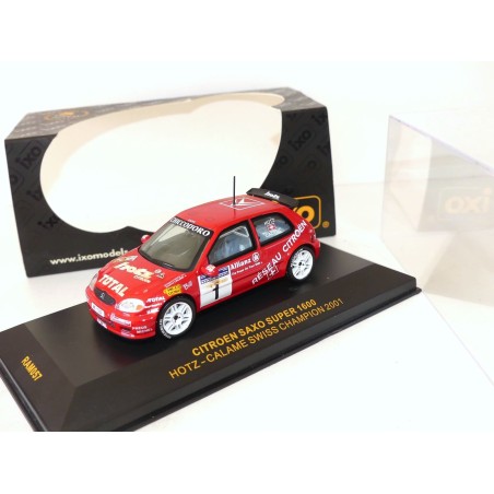 CITROEN SAXO S1600 RALLYE CHAMION SUISSE 2001 HOTZ IXO RAM057 1:43