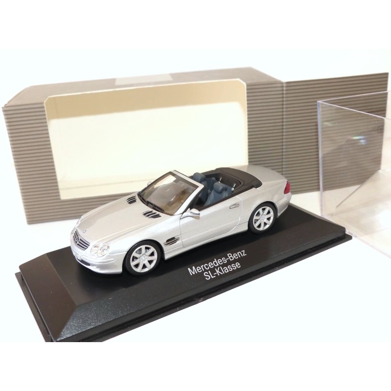 MERCEDES CLASSE SL Phase 1 R230 Gris MINICHAMPS 1:43