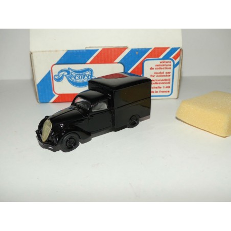 PEUGEOT 202 CAISSON PAQUET DE TABAC 1938 Noir KIT Monté RECORD M.R.F. 1:43