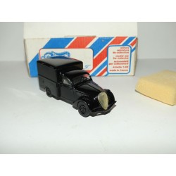 PEUGEOT 202 CAISSON PAQUET DE TABAC 1938 Noir KIT Monté RECORD M.R.F. 1:43