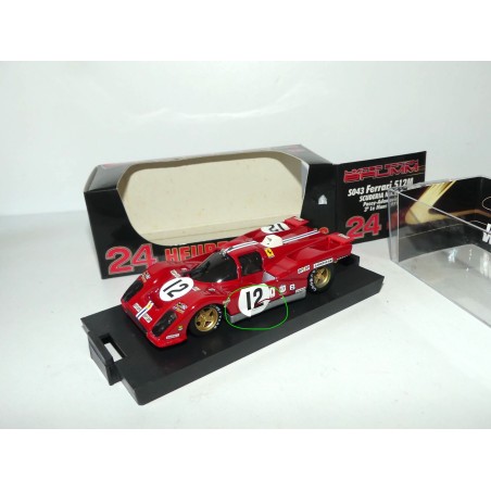 FERRARI 512 N°12 LE MANS 1971 BRUMM S043 1:43 imperfection