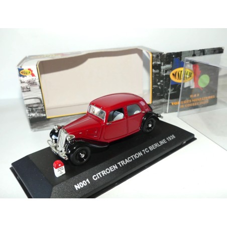 CITROEN TRACTION 7C BERLINE 1936 Bordeaux et noir NOSTALGIE N001 1:43