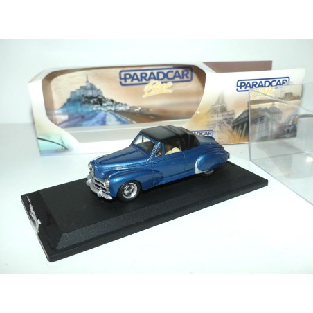 PEUGEOT 203 DARL MAT CABRIOLET CAPOTÉ Bleu PARADCAR 147F 1:43