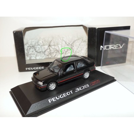 PEUGEOT 309 GTi Noir NOREV 1:43 imperfection